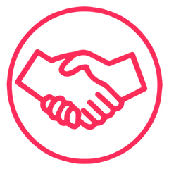 ONCOdianova-Icon: Handschlag